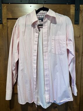 Panhandle Slim Men's Light Pink Long-Sleeve Dress Shirt